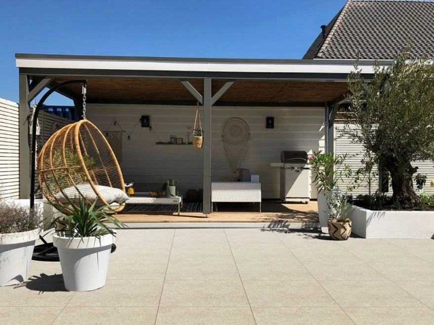 Gardenlux Keramische Tegel Ceramica Lastra Boost Stone Cream 60 x 60 x 2 cm - Afbeelding 3